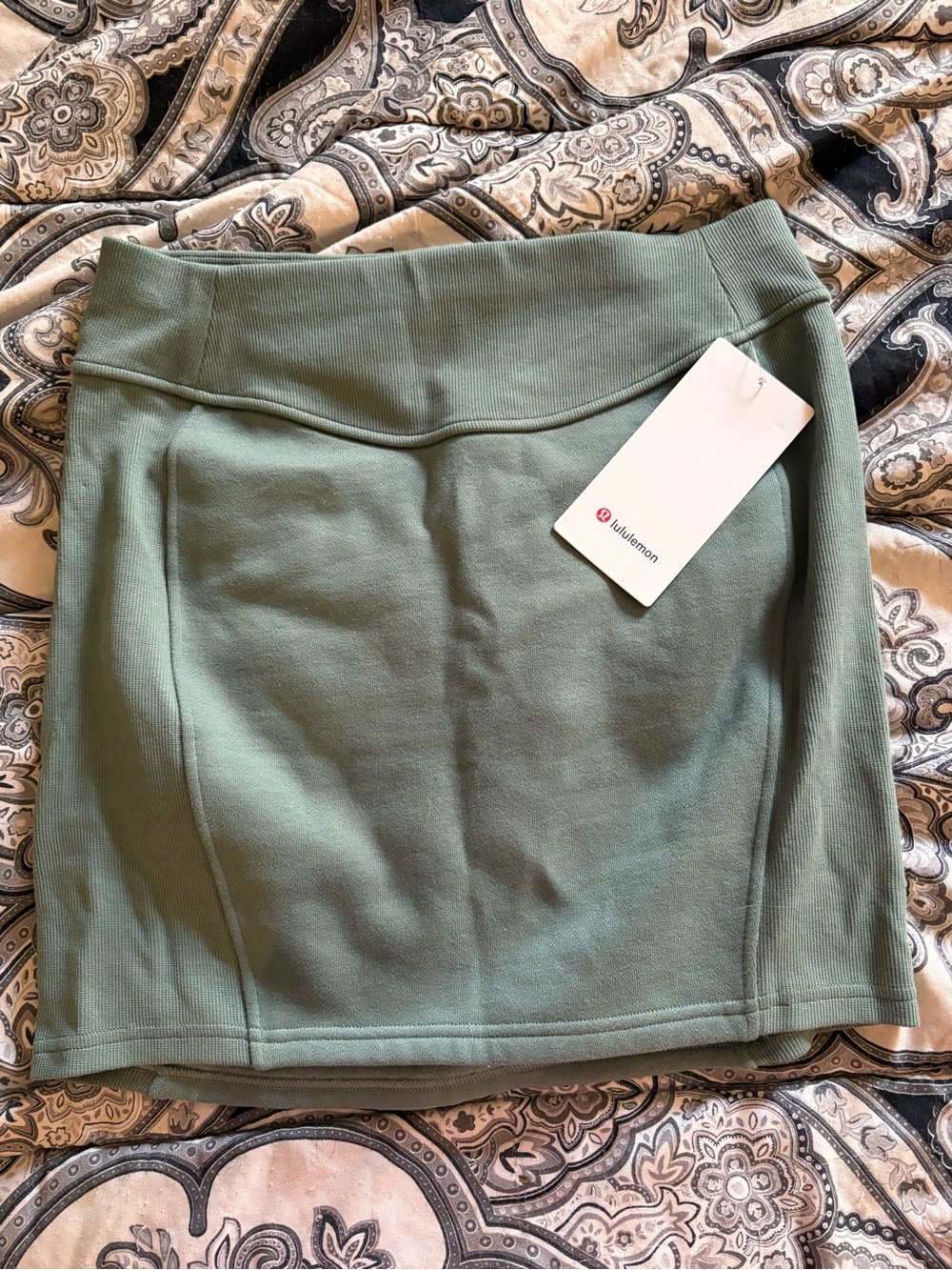lululemon athletica Sage Green Athletic Mini Skirt